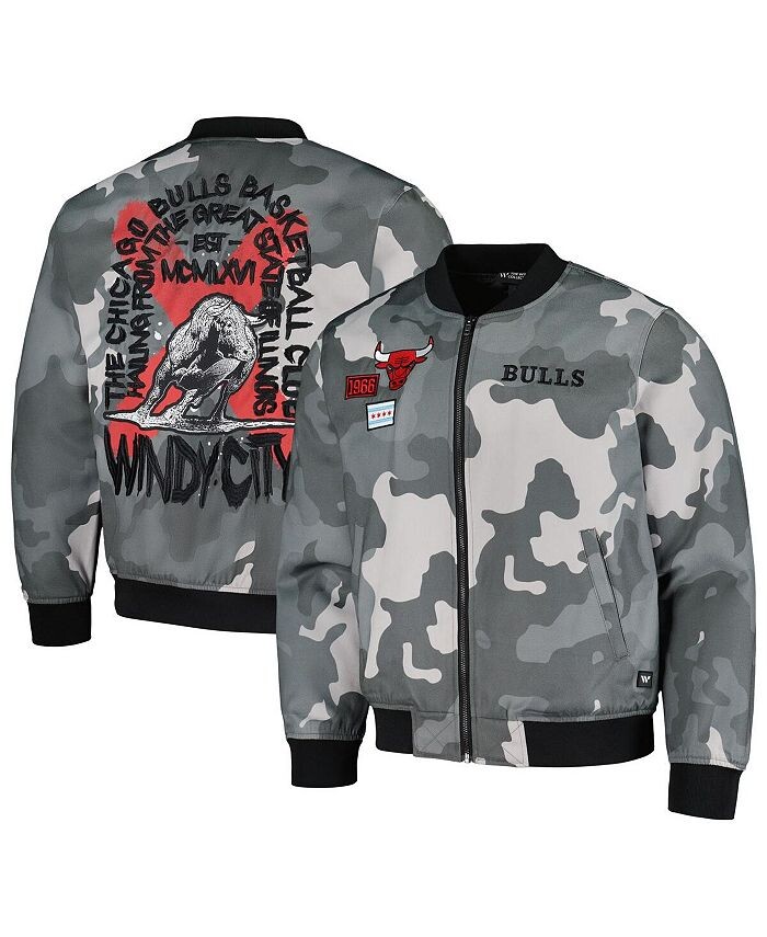 Мужская и женская серая куртка-бомбер с камуфляжным принтом Chicago Bulls 2023/24 City Edition на молнии во всю длину The Wild Collective, серый
Мужская и женская серая куртка-бомбер с камуфляжным принтом Chicago Bulls 2023/24 City Edition на молнии во всю длину The Wild Collective, серый