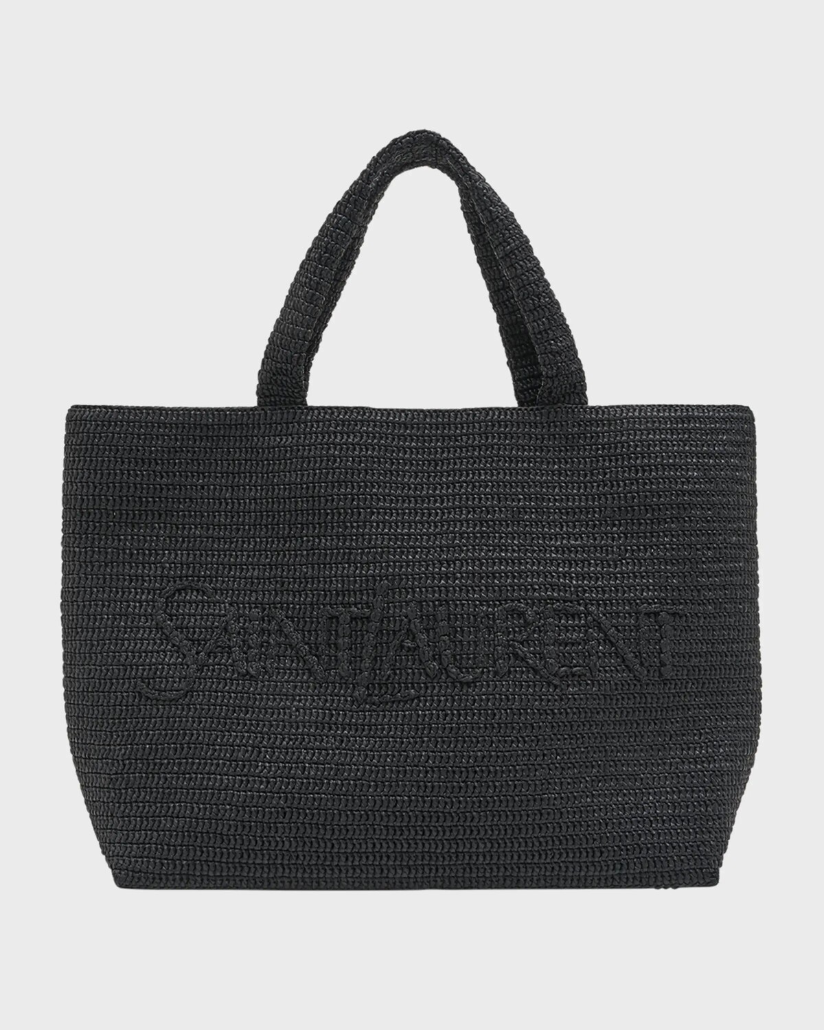 Мужская большая сумка-тоут из рафии с логотипом в тон Saint Laurent, цвет Nero
Мужская большая сумка-тоут из рафии с логотипом в тон Saint Laurent, цвет Nero