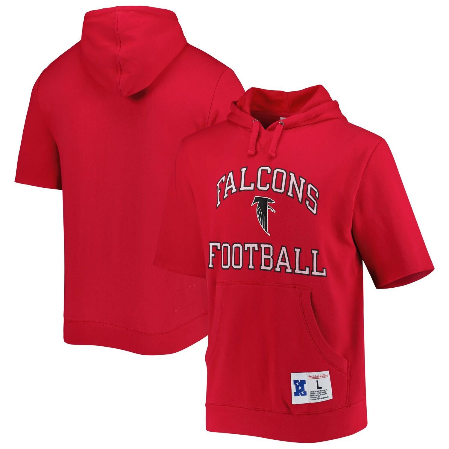 Мужской пуловер с капюшоном с короткими рукавами Mitchell & Ness Scarlet Atlanta Falcons
Мужской пуловер с капюшоном с короткими рукавами Mitchell & Ness Scarlet Atlanta Falcons