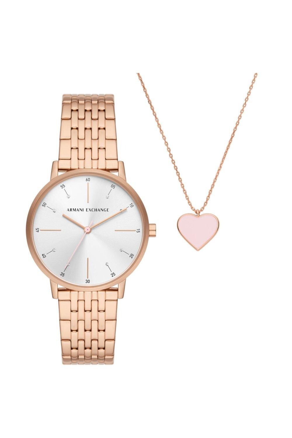 Модные аналоговые часы из нержавеющей стали — Ax7145Set Armani Exchange, серебро
Модные аналоговые часы из нержавеющей стали — Ax7145Set Armani Exchange, серебро