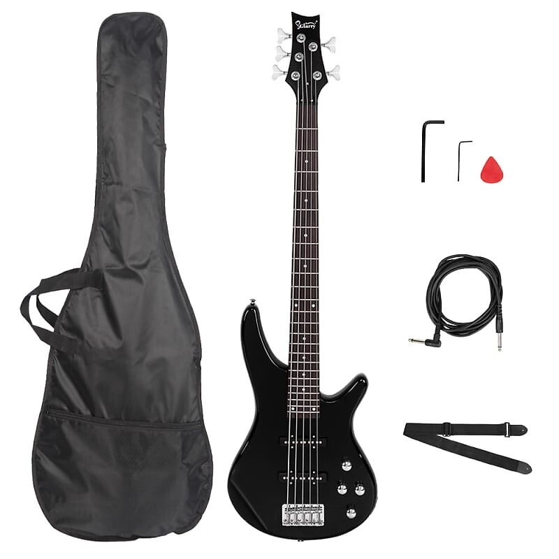 Басс гитара Glarry GIB Electric 5 String Bass Guitar Full Size Bag Strap Pick Connector Wrench Tool 2020s - Black
Басс гитара Glarry GIB Electric 5 String Bass Guitar Full Size Bag Strap Pick Connector Wrench Tool 2020s - Black