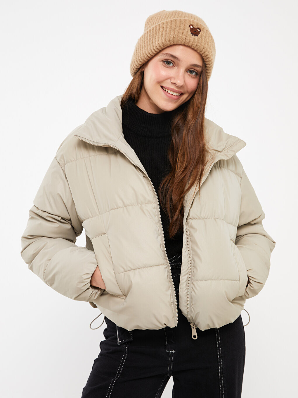 Однотонное женское пуховое пальто с воротником-стойкой и длинными рукавами LCW Casual, бежевый
Однотонное женское пуховое пальто с воротником-стойкой и длинными рукавами LCW Casual, бежевый