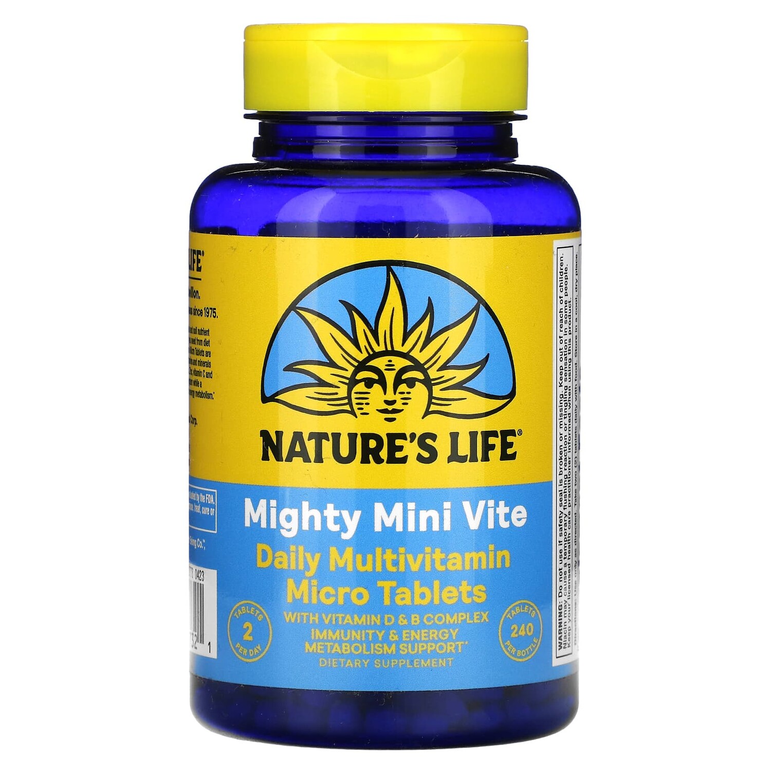 Mighty Мини Vite, мультивитамины для ежедневного приема, 240 микротаблеток, Nature's Life
Mighty Мини Vite, мультивитамины для ежедневного приема, 240 микротаблеток, Nature's Life