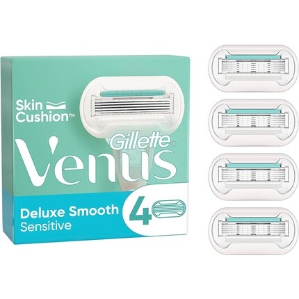 Женская бритва Gillette Venus Deluxe Smooth Sensitive, 4 сменных лезвия — 4 шт. в упаковке
Женская бритва Gillette Venus Deluxe Smooth Sensitive, 4 сменных лезвия — 4 шт. в упаковке