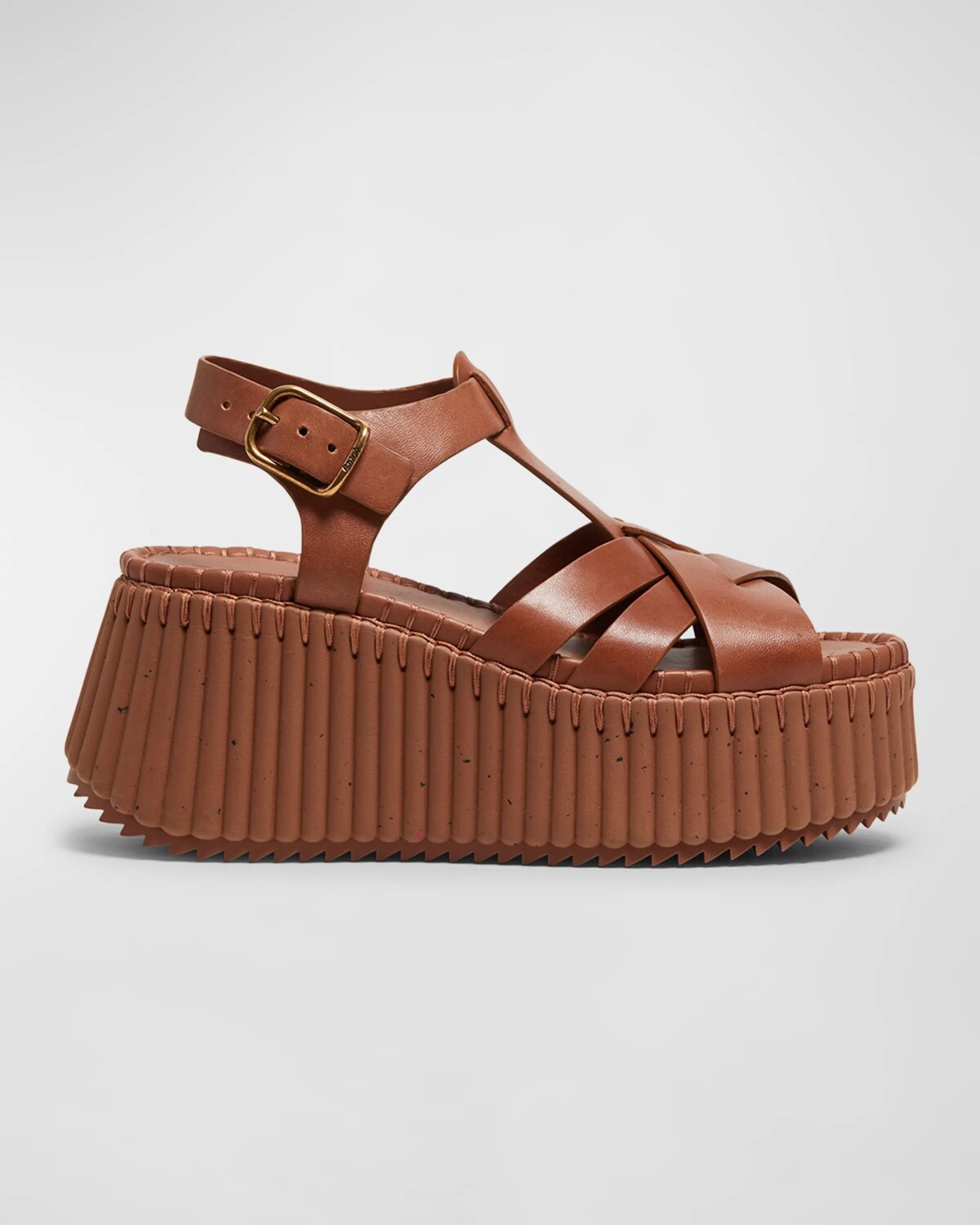 Кожаные сандалии на платформе с Т-образным ремешком Nama Chloé, цвет Ginger Brown
Кожаные сандалии на платформе с Т-образным ремешком Nama Chloé, цвет Ginger Brown