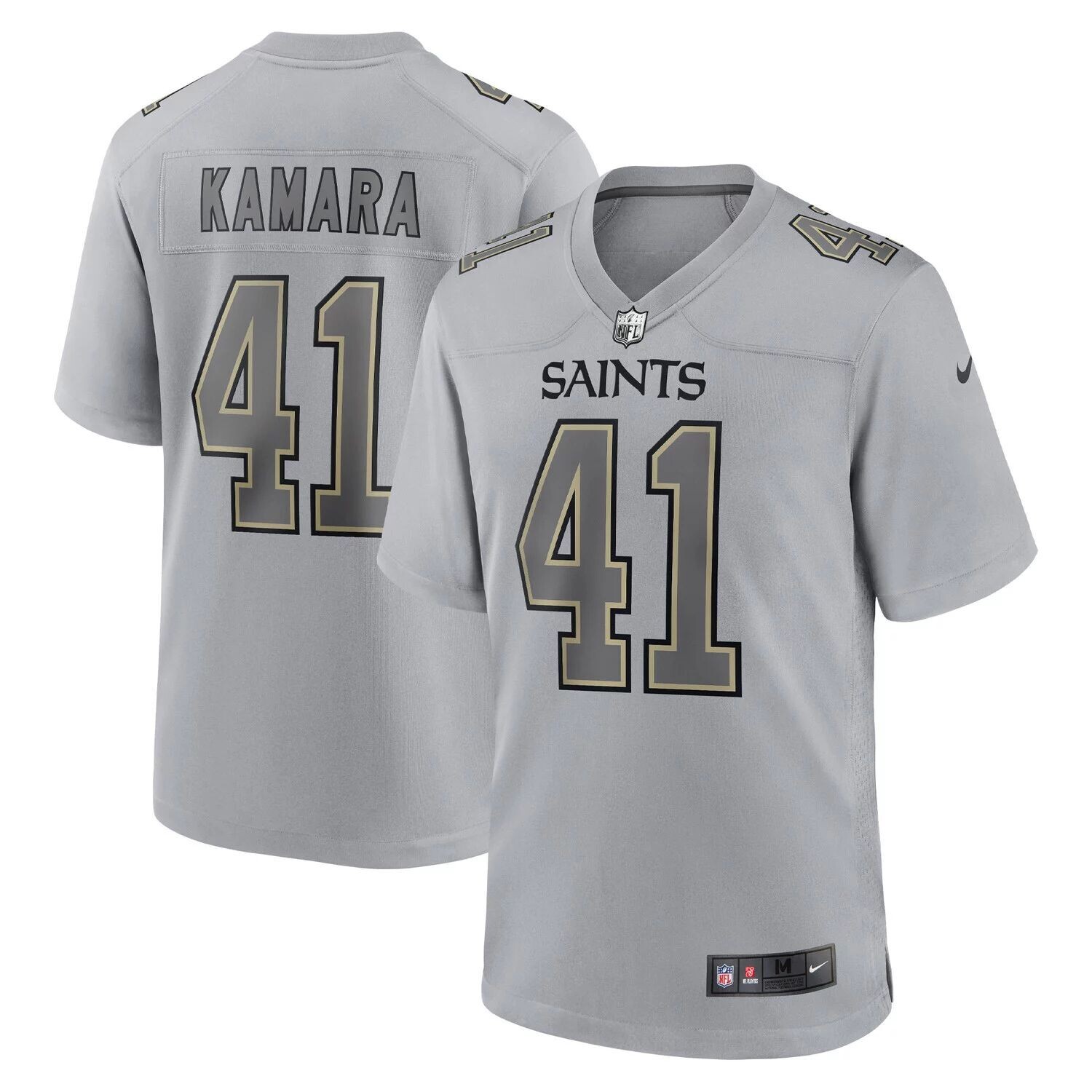 Мужское серое мужское трикотажное изделие Alvin Kamara New Orleans Saints Atmography Fashion Game Nike, Серый
Мужское серое мужское трикотажное изделие Alvin Kamara New Orleans Saints Atmography Fashion Game Nike, Серый