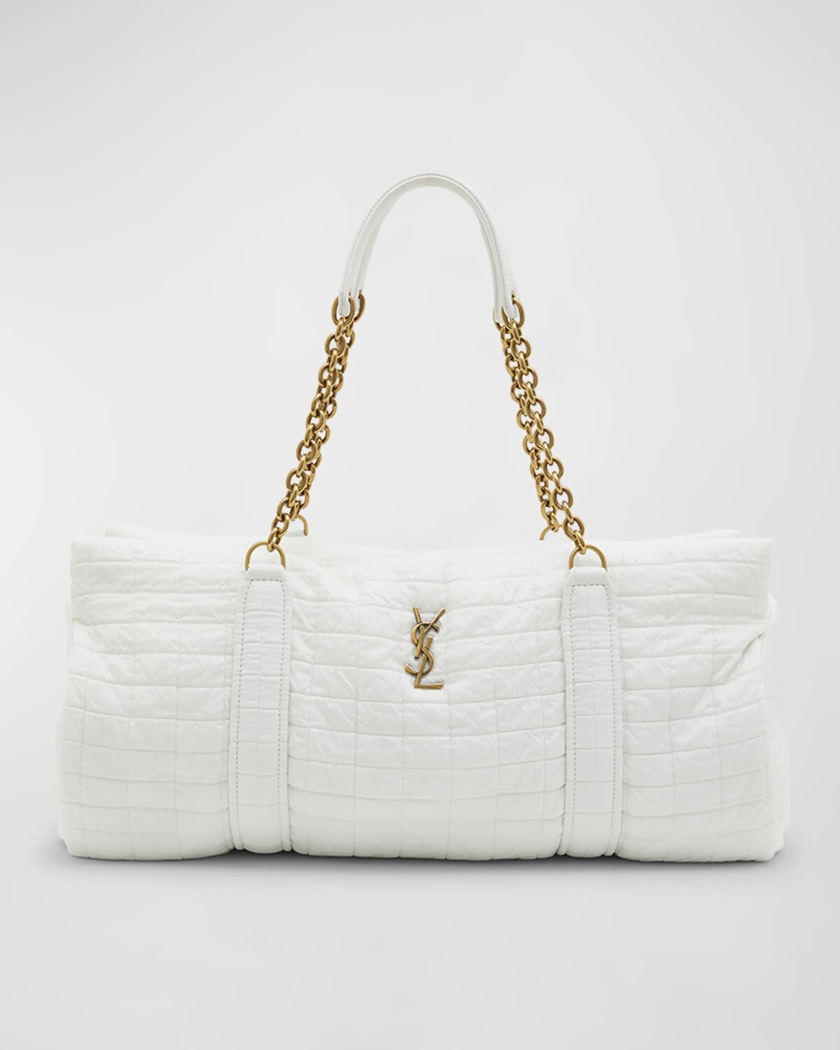 Стеганая шерстяная спортивная сумка Gloria YSL Saint Laurent, цвет Milky White
Стеганая шерстяная спортивная сумка Gloria YSL Saint Laurent, цвет Milky White