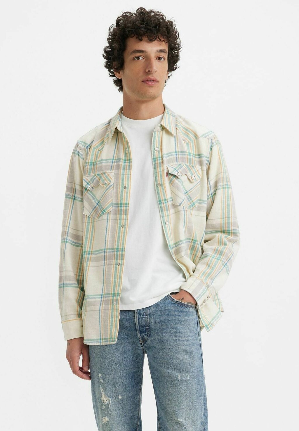 Джинсовая куртка Levi's Sawtooth Rlx Fit Western T2 Mt Marcy Med, светло-бежевый/голубой, Серый
Джинсовая куртка Levi's Sawtooth Rlx Fit Western T2 Mt Marcy Med, светло-бежевый/голубой, Серый