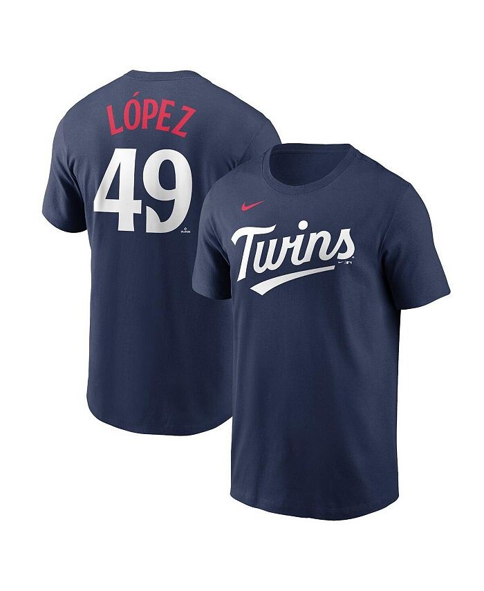 Мужская темно-синяя футболка Pablo Lopez Minnesota Twins с именем и номером игрока Nike, синий
Мужская темно-синяя футболка Pablo Lopez Minnesota Twins с именем и номером игрока Nike, синий