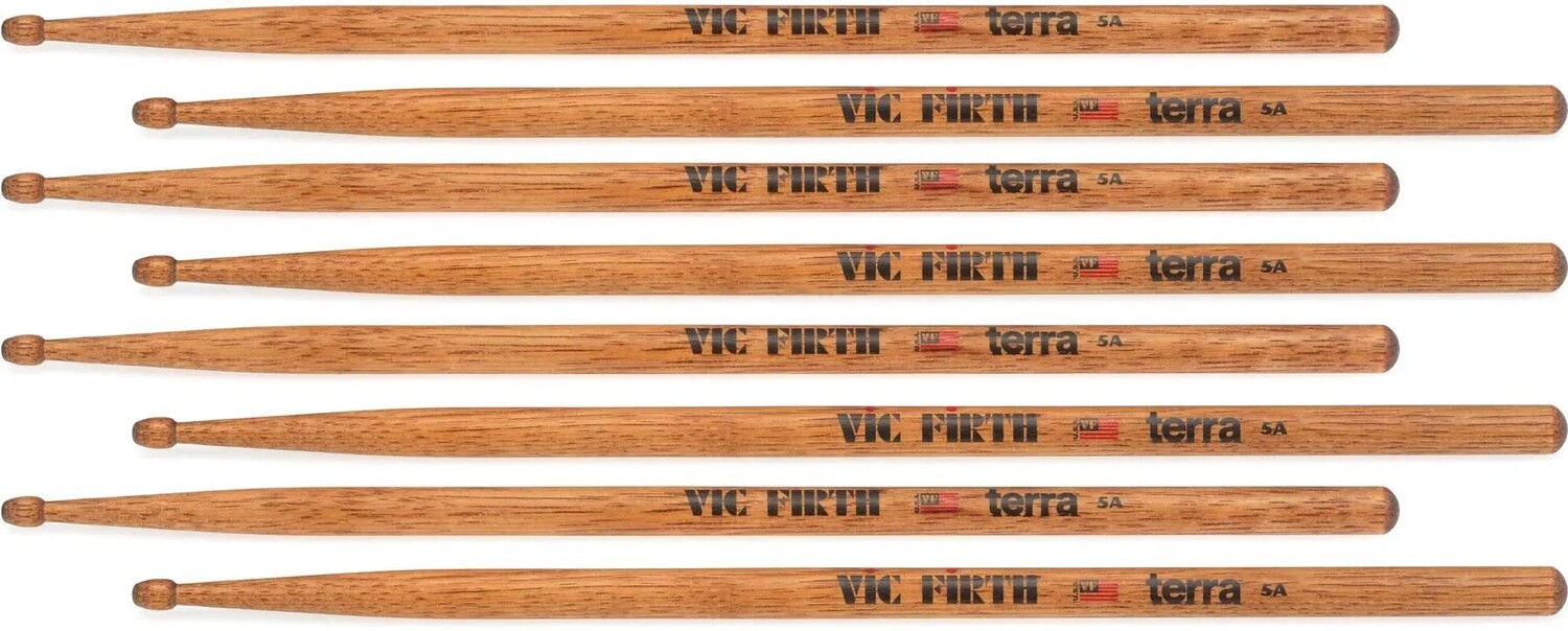 Барабанные палочки Vic Firth American Classic Terra — 5А, деревянный наконечник (4 шт.)
Барабанные палочки Vic Firth American Classic Terra — 5А, деревянный наконечник (4 шт.)