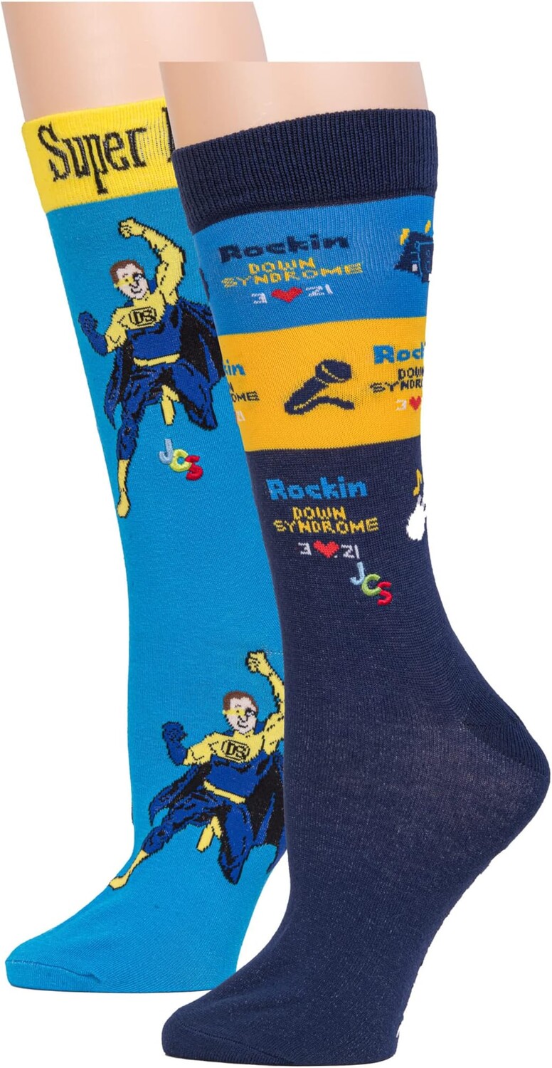 Две пары носков для мальчика Rockin Down Syndrome Super Hero Boy John's Crazy Socks, мульти
Две пары носков для мальчика Rockin Down Syndrome Super Hero Boy John's Crazy Socks, мульти