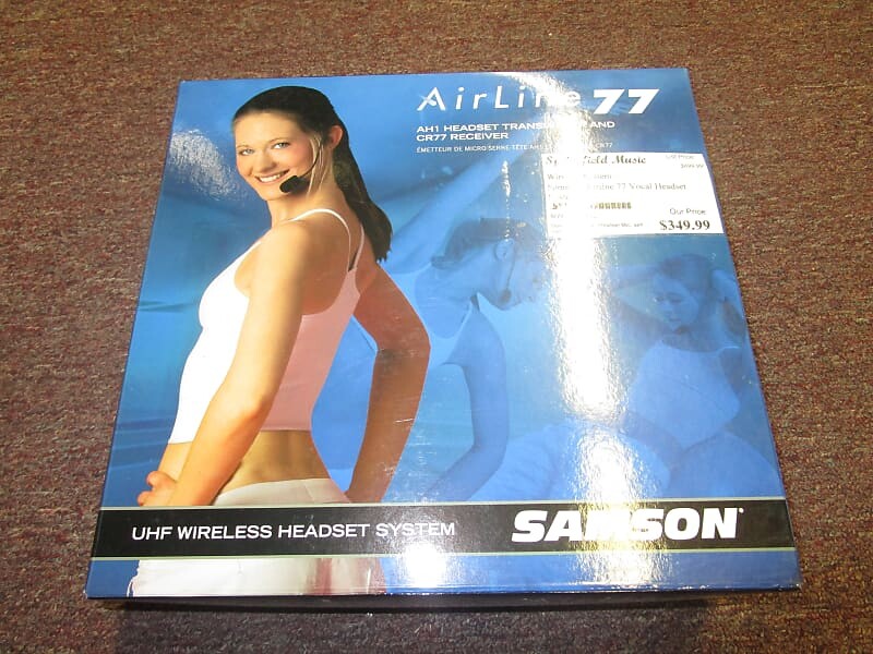 Микрофон Samson Airline 77 True Diversity UHF Wireless Fitness Headset Mic System - Channel N6 (645.750 MHz)
Микрофон Samson Airline 77 True Diversity UHF Wireless Fitness Headset Mic System - Channel N6 (645.750 MHz)