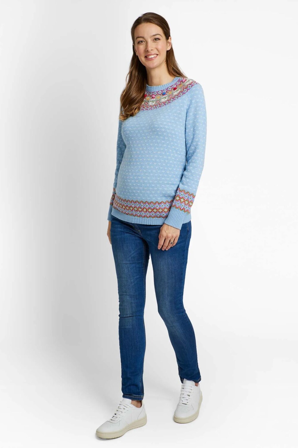 Кашемировый свитер для беременных JoJo Maman Bébé с узором снеговика Fair Isle Jojo Maman Bébé, синий
Кашемировый свитер для беременных JoJo Maman Bébé с узором снеговика Fair Isle Jojo Maman Bébé, синий