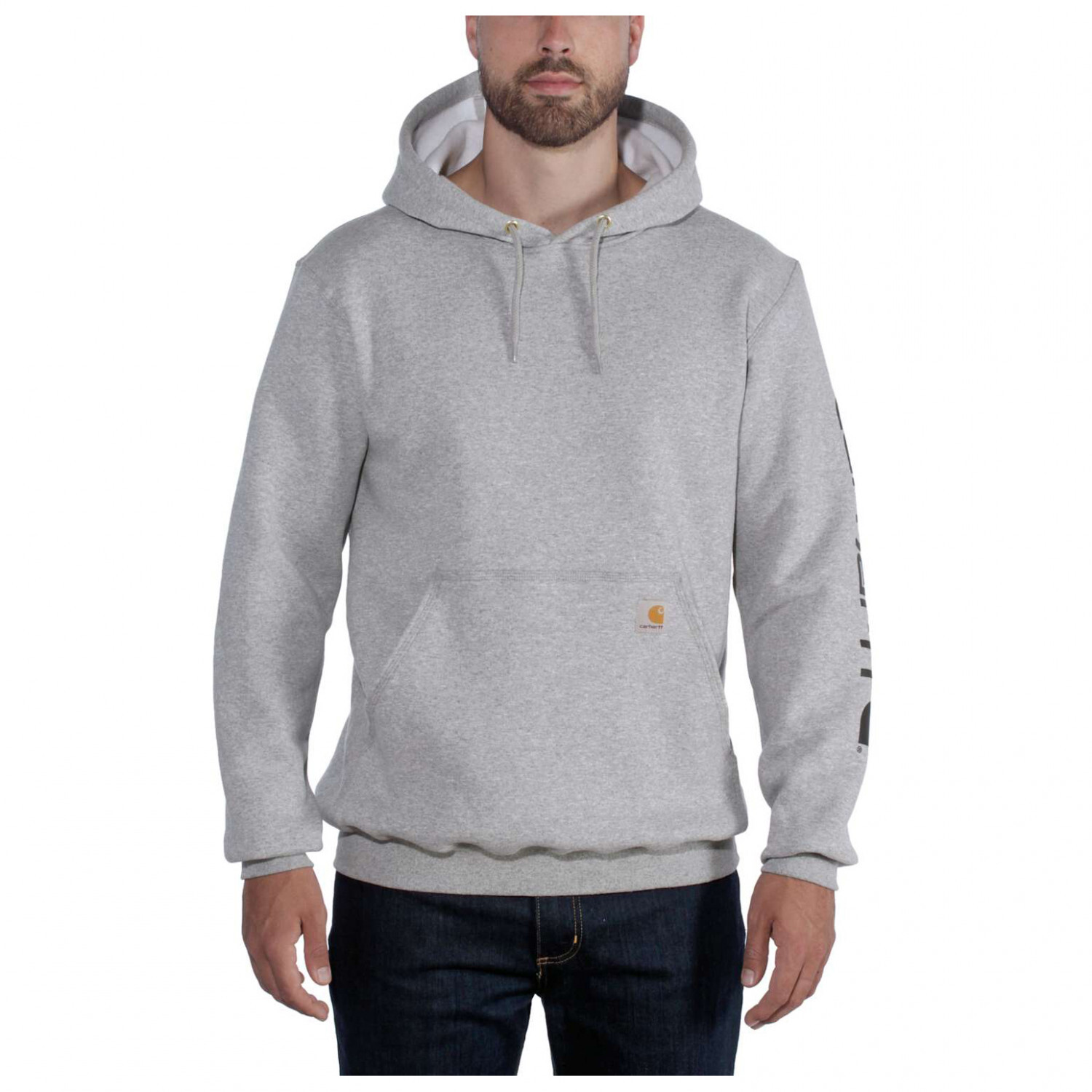 Толстовка с капюшоном Carhartt Sleeve Logo Hooded Sweatshirt, цвет Heather Grey/Black
Толстовка с капюшоном Carhartt Sleeve Logo Hooded Sweatshirt, цвет Heather Grey/Black