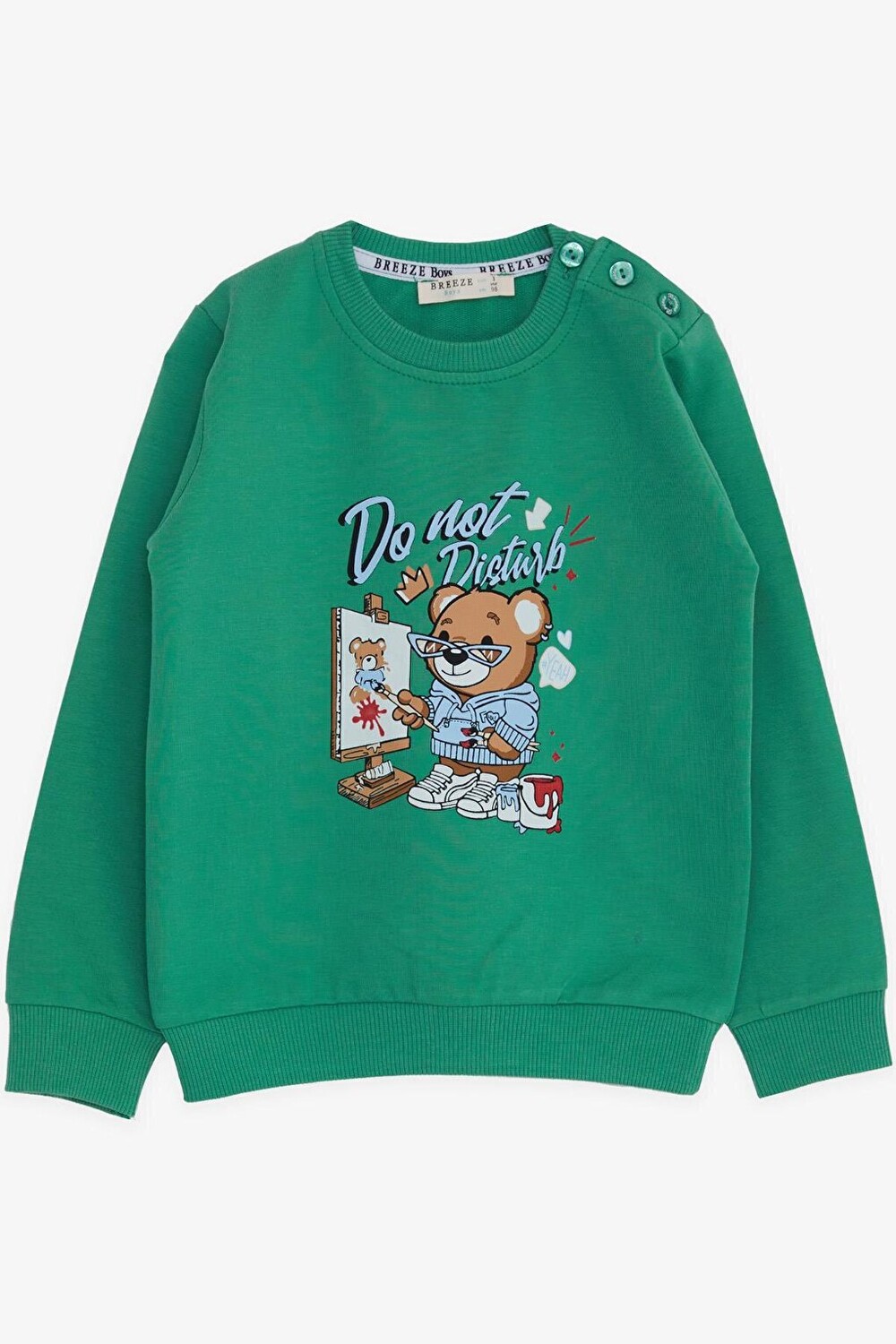Толстовка для мальчика Painter Teddy Bear с принтом зеленого цвета (1–2 года) Breeze, Зеленый
Толстовка для мальчика Painter Teddy Bear с принтом зеленого цвета (1–2 года) Breeze, Зеленый