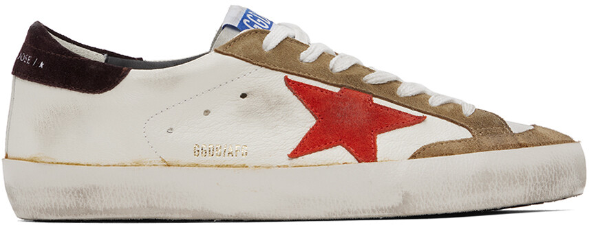 Бело-коричневые классические кроссовки Golden Goose Super-Star, Коричневый
Бело-коричневые классические кроссовки Golden Goose Super-Star, Коричневый