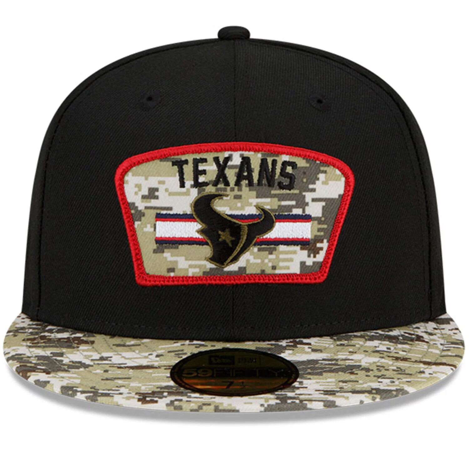 Мужская облегающая шляпа New Era Black/Camo Houston Texans 2021 Salute To Service 59FIFTY
Мужская облегающая шляпа New Era Black/Camo Houston Texans 2021 Salute To Service 59FIFTY