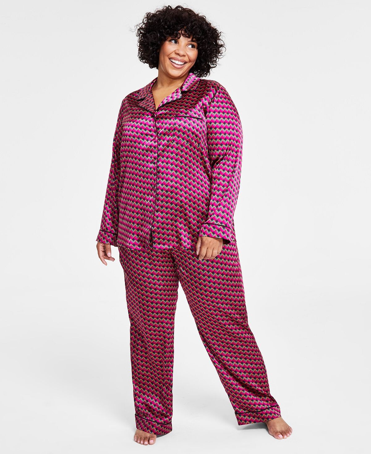 Пижамный комплект I.N.C International Concepts Plus Size с гео-образным воротником I.N.C. International Concepts
Пижамный комплект I.N.C International Concepts Plus Size с гео-образным воротником I.N.C. International Concepts