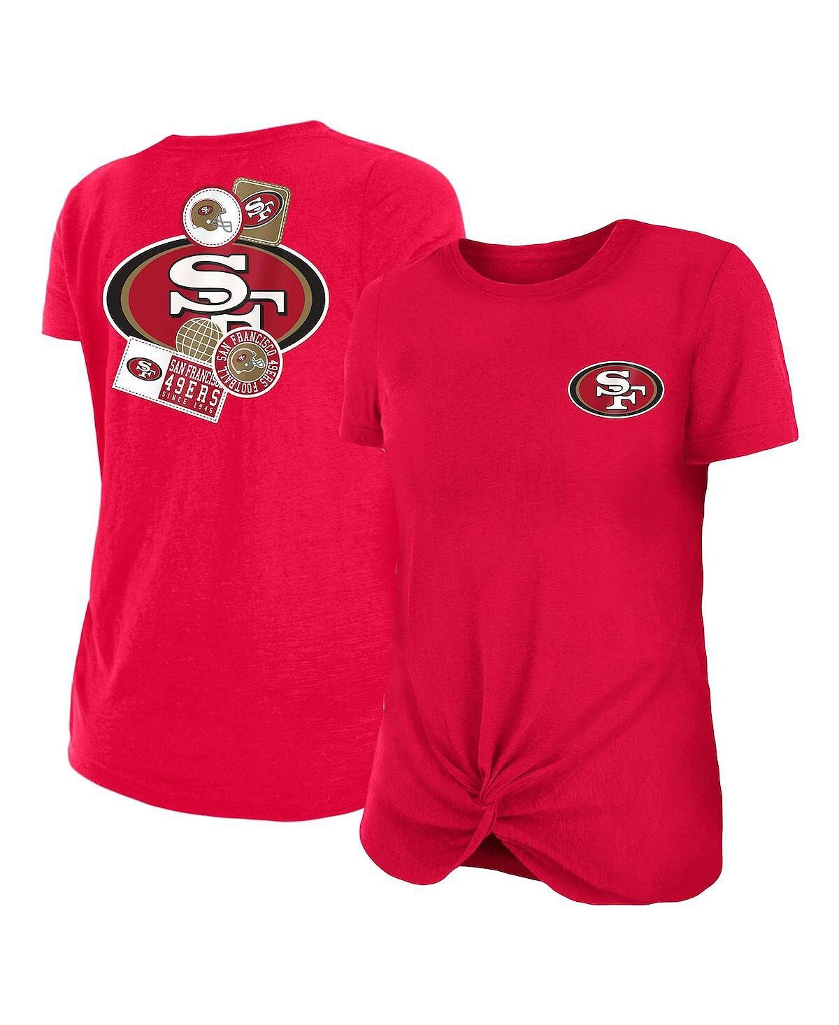 Женская футболка Scarlet San Francisco 49ers Athletic Slub с узлом спереди New Era
Женская футболка Scarlet San Francisco 49ers Athletic Slub с узлом спереди New Era