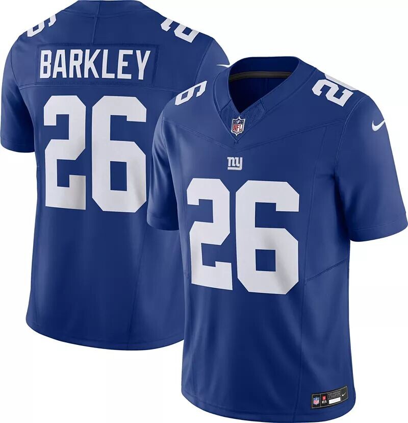 Мужские кроссовки Nike New York Giants Saquon Barkley #26 Vapor F.U.S.E. Ограниченная синяя майка
Мужские кроссовки Nike New York Giants Saquon Barkley #26 Vapor F.U.S.E. Ограниченная синяя майка