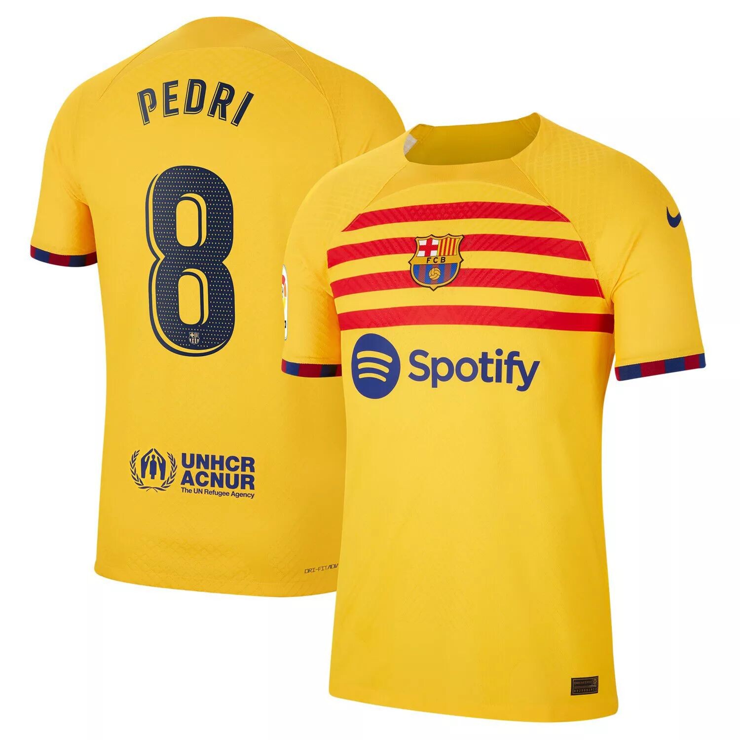Мужская желтая мужская футболка Pedri Barcelona 2022/23 Fourth Vapor Match Authentic Player Nike, Желтый
Мужская желтая мужская футболка Pedri Barcelona 2022/23 Fourth Vapor Match Authentic Player Nike, Желтый