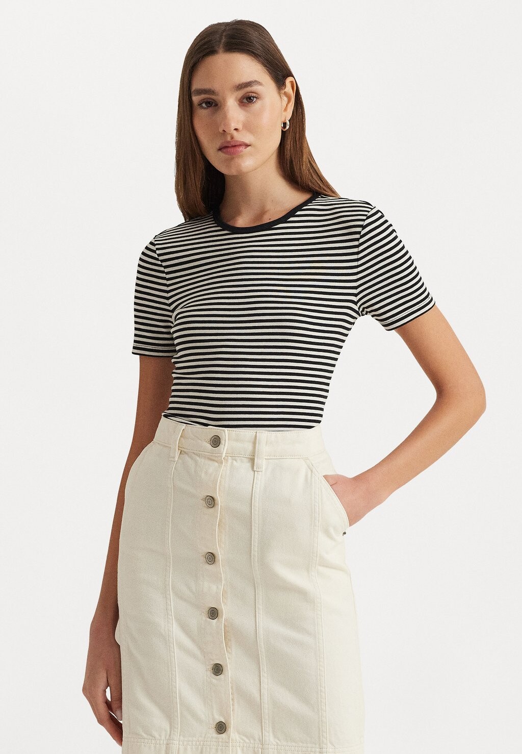 Футболка с принтом ALLI SHORT SLEEVE Lauren Ralph Lauren, цвет black/mascarpone cream
Футболка с принтом ALLI SHORT SLEEVE Lauren Ralph Lauren, цвет black/mascarpone cream