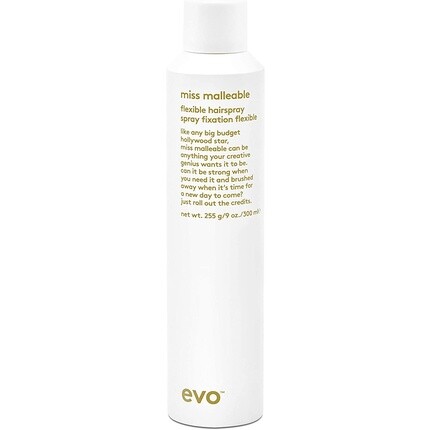 Miss Malleable Flexible Hairspray Спрей для объема волос, 300 мл, 10,1 жидких унций., Evo
Miss Malleable Flexible Hairspray Спрей для объема волос, 300 мл, 10,1 жидких унций., Evo