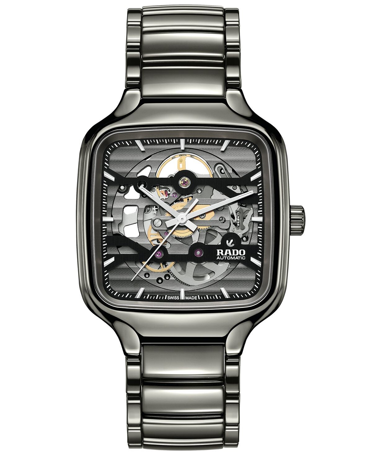 Унисекс Швейцарские автоматические часы True Square Skeleton серого цвета из высокотехнологичной керамики с браслетом 38 мм Rado
Унисекс Швейцарские автоматические часы True Square Skeleton серого цвета из высокотехнологичной керамики с браслетом 38 мм Rado