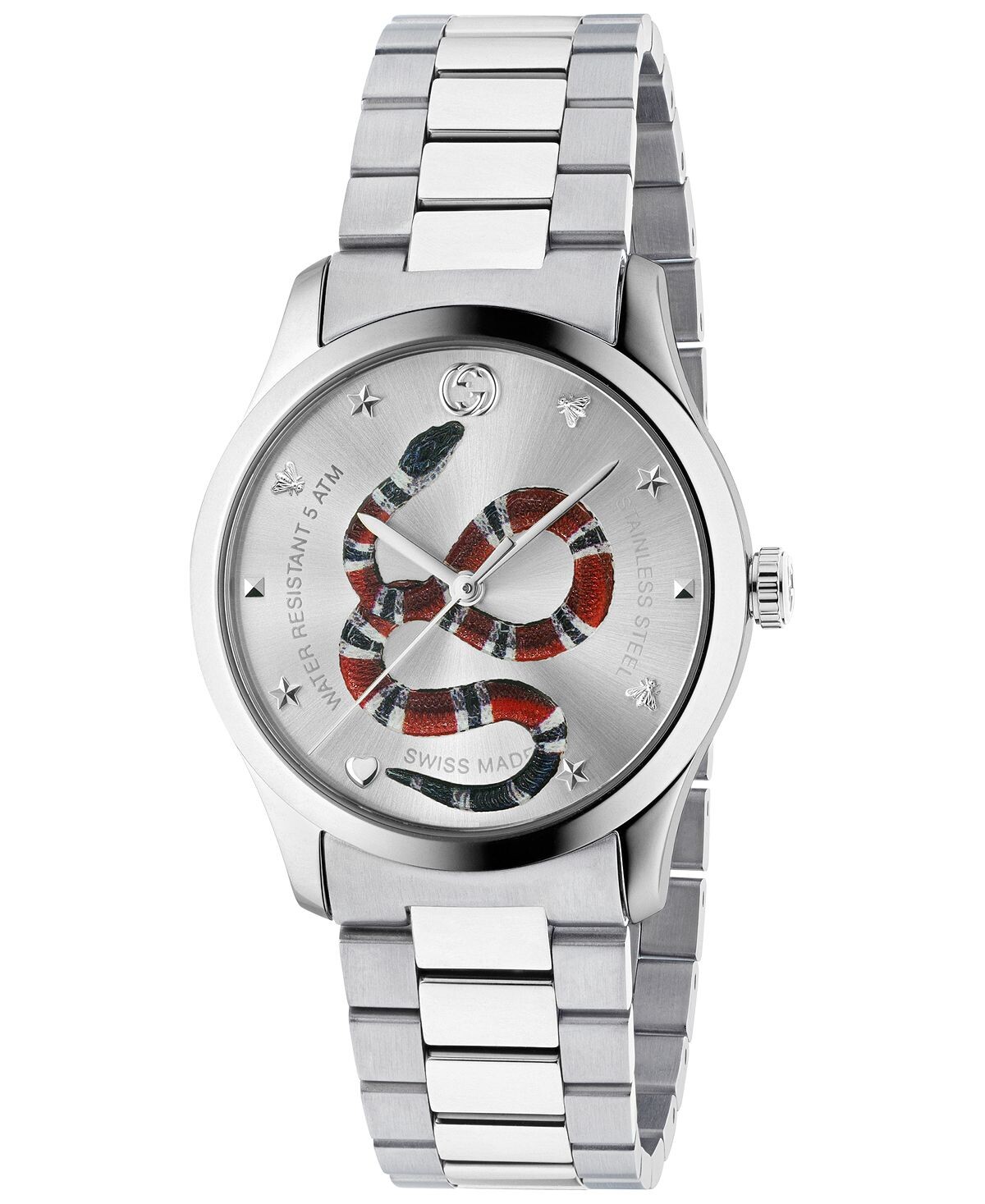 Мужские швейцарские часы G-Timeless с браслетом из нержавеющей стали, 38 мм Gucci
Мужские швейцарские часы G-Timeless с браслетом из нержавеющей стали, 38 мм Gucci