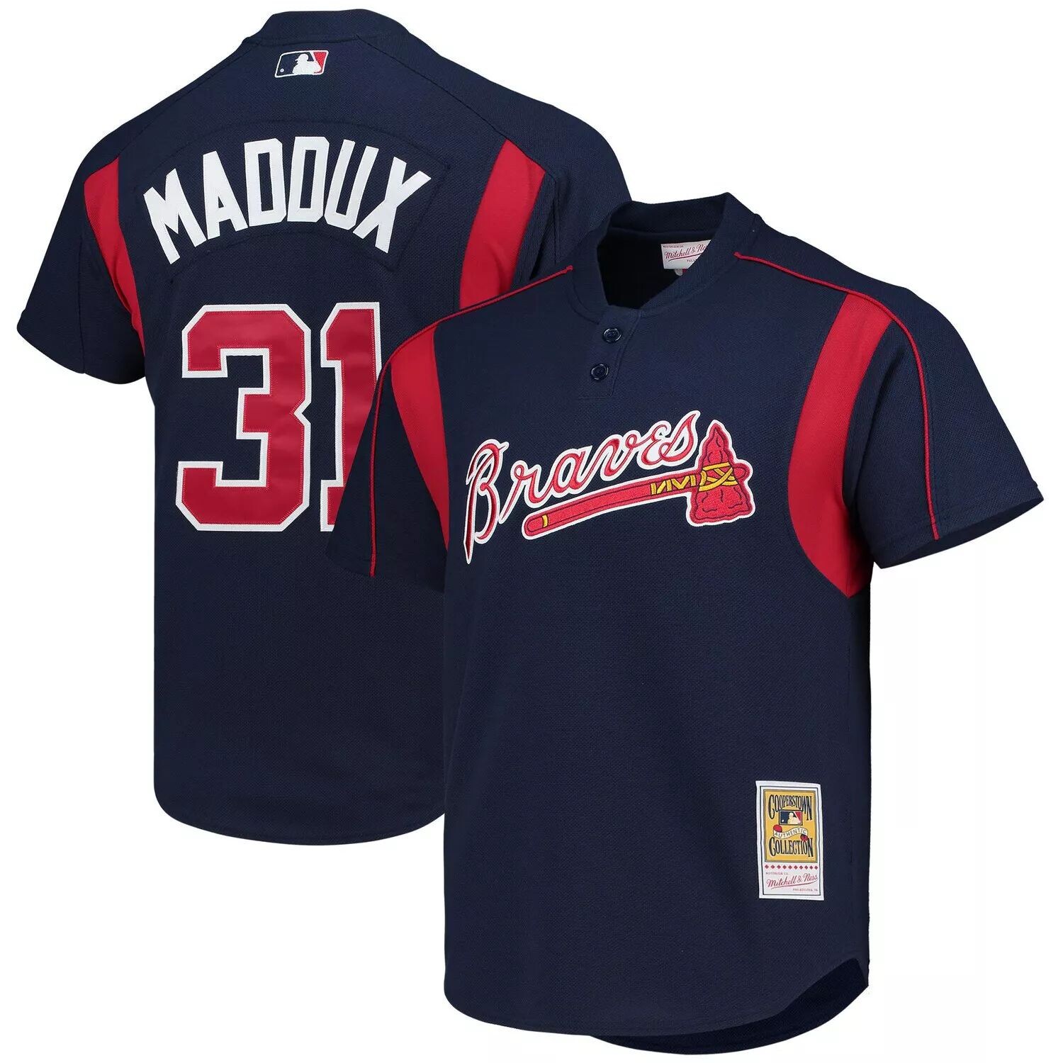 Мужское тренировочное джерси Mitchell & Ness Greg Maddux темно-синего цвета Atlanta Braves Cooperstown Collection, Синий
Мужское тренировочное джерси Mitchell & Ness Greg Maddux темно-синего цвета Atlanta Braves Cooperstown Collection, Синий