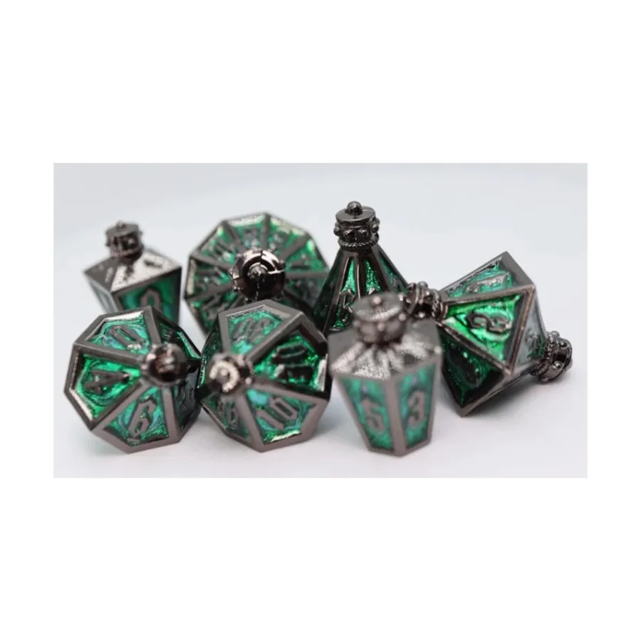 Поли-набор - Полуночный кислотный огонь (7), Dice Sets - Metal - Moonlit Lantern
Поли-набор - Полуночный кислотный огонь (7), Dice Sets - Metal - Moonlit Lantern