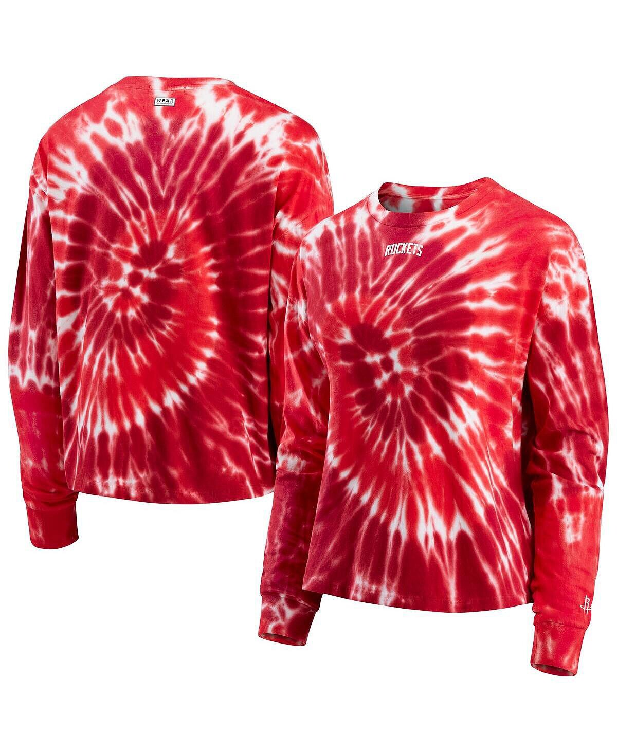 Красная женская футболка с длинным рукавом Houston Rockets с принтом тай-дай WEAR by Erin Andrews, красный
Красная женская футболка с длинным рукавом Houston Rockets с принтом тай-дай WEAR by Erin Andrews, красный