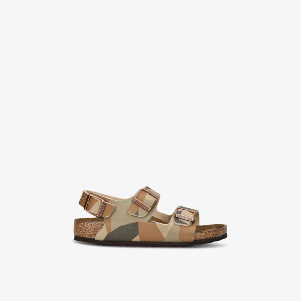 Сандалии Milano из искусственной кожи с камуфляжным принтом 3–9 лет Birkenstock, хаки
Сандалии Milano из искусственной кожи с камуфляжным принтом 3–9 лет Birkenstock, хаки