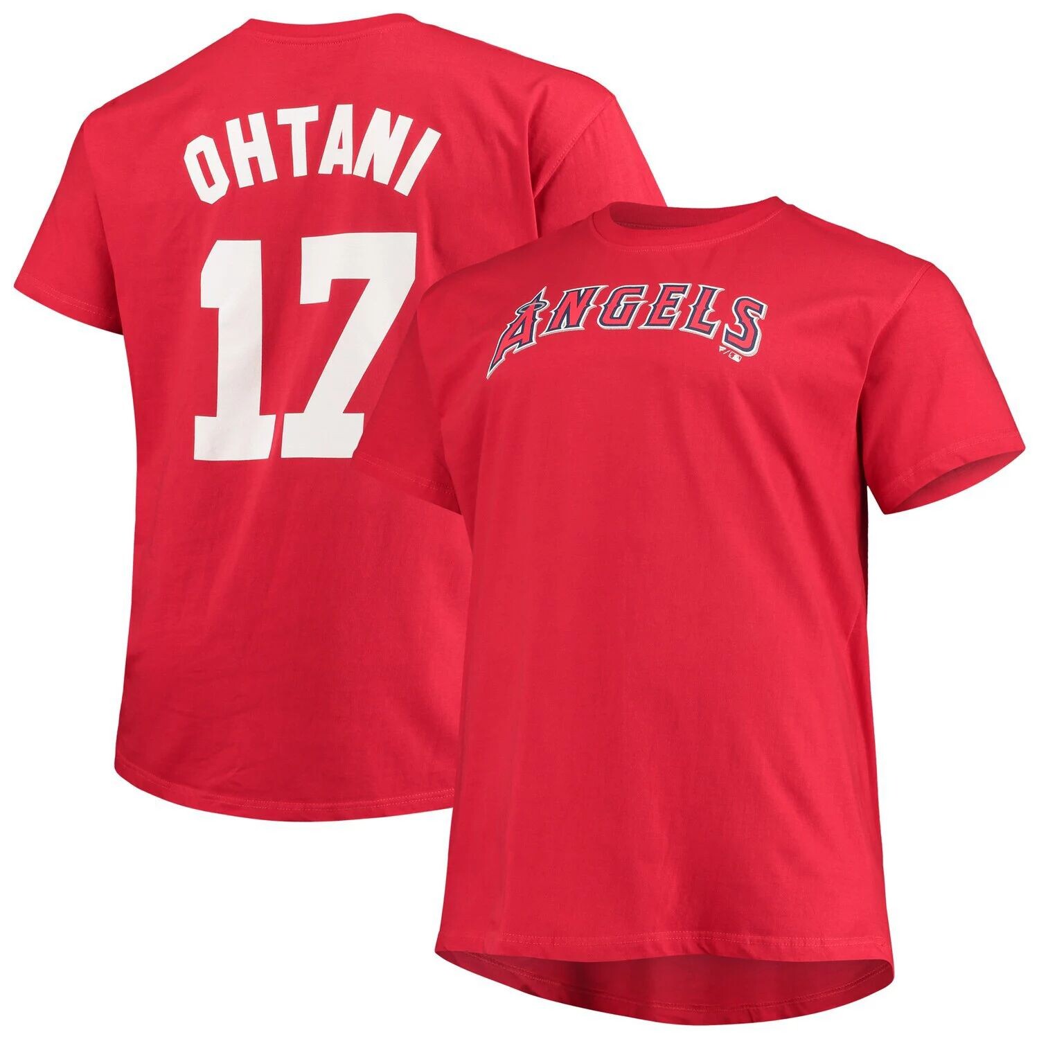 Мужская красная футболка Shohei Ohtani Los Angeles Angels Big & Tall с именем и номером, Красный
Мужская красная футболка Shohei Ohtani Los Angeles Angels Big & Tall с именем и номером, Красный