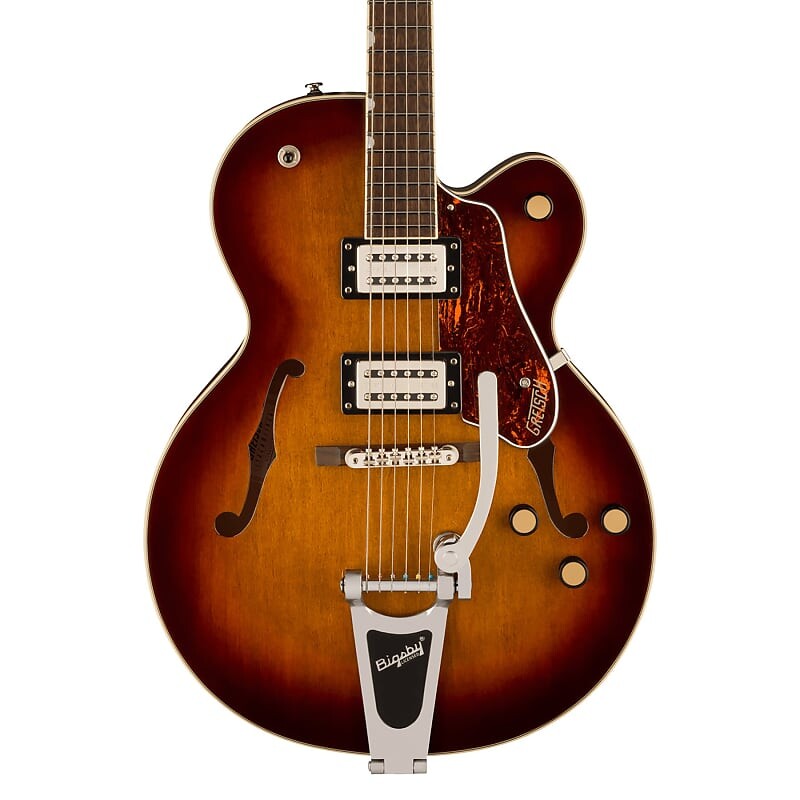 Электрогитара Gretsch G2420T Streamliner Hollow Body with Bigsby - Laurel Fingerboard, Havana Burst
Электрогитара Gretsch G2420T Streamliner Hollow Body with Bigsby - Laurel Fingerboard, Havana Burst