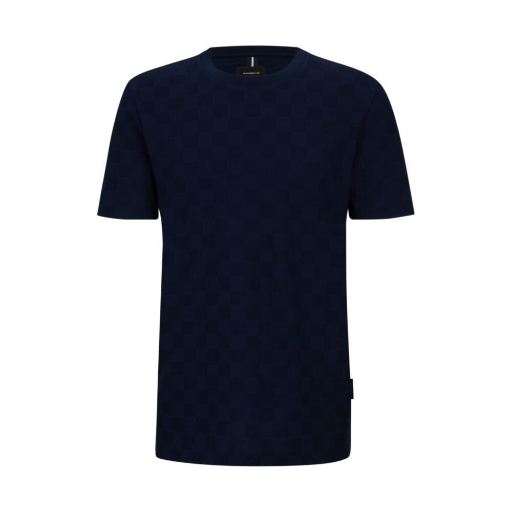 Футболка Porsche x BOSS из мерсеризованного хлопка с жаккардовой клеткой, цвет Dark Blue
Футболка Porsche x BOSS из мерсеризованного хлопка с жаккардовой клеткой, цвет Dark Blue