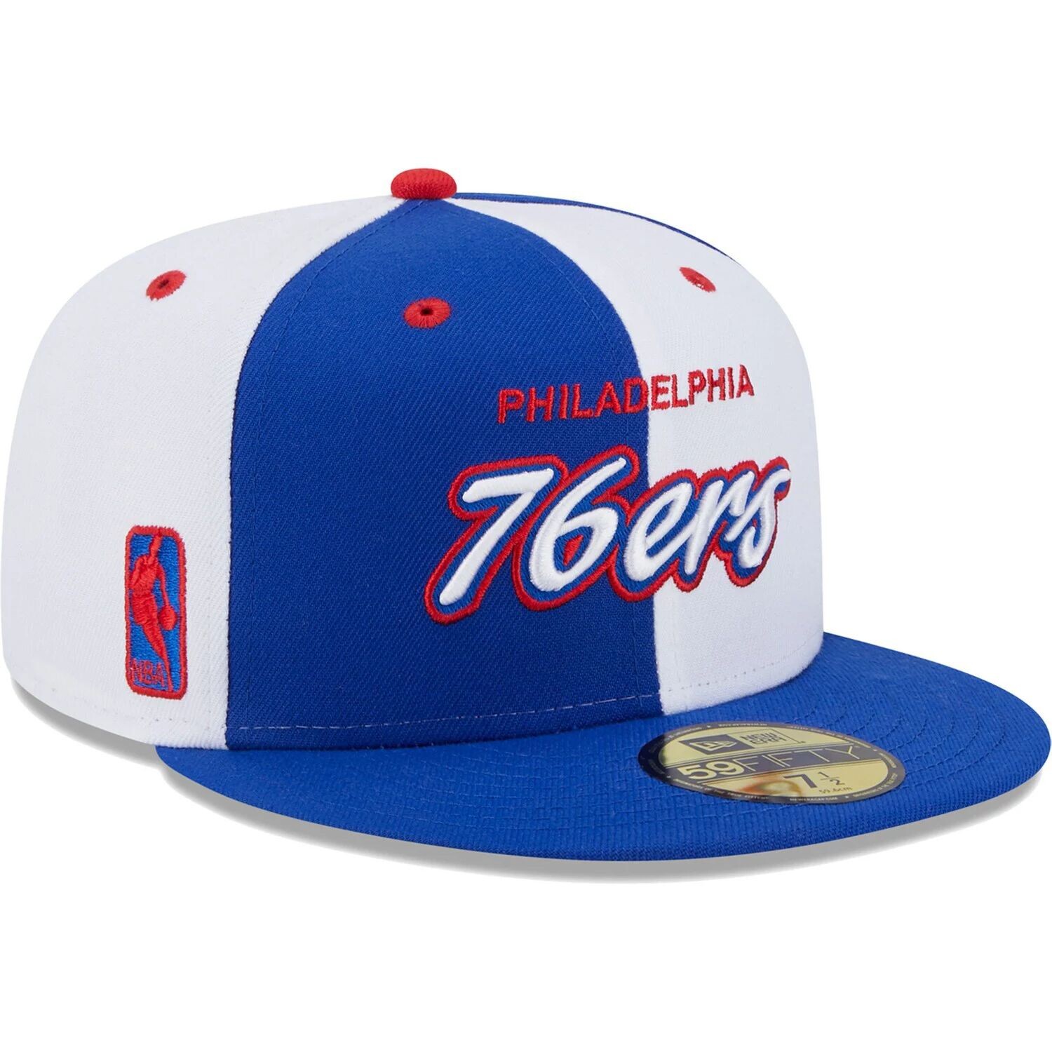 Мужская приталенная шляпа New Era Royal/White Philadelphia 76ers Griswold 59FIFTY
Мужская приталенная шляпа New Era Royal/White Philadelphia 76ers Griswold 59FIFTY