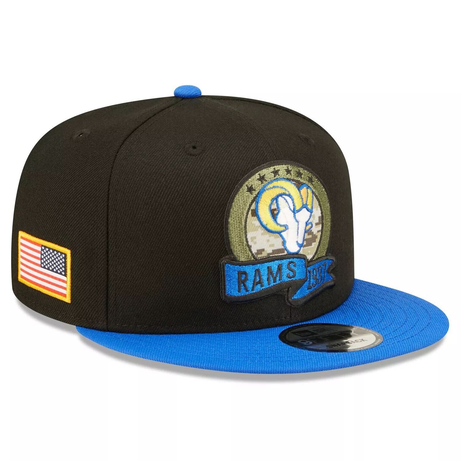 Мужская кепка New Era черного/синего цвета Los Angeles Rams 2022 Salute To Service 9FIFTY Snapback
Мужская кепка New Era черного/синего цвета Los Angeles Rams 2022 Salute To Service 9FIFTY Snapback