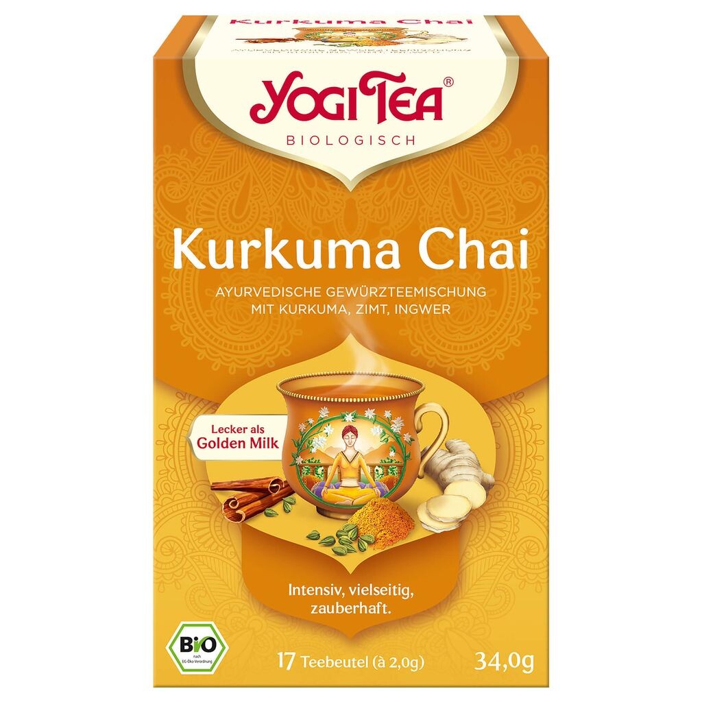 Yogi Tea Куркума Чай со специями, куркумой, корицей и имбирем - органический - 34г
Yogi Tea Куркума Чай со специями, куркумой, корицей и имбирем - органический - 34г