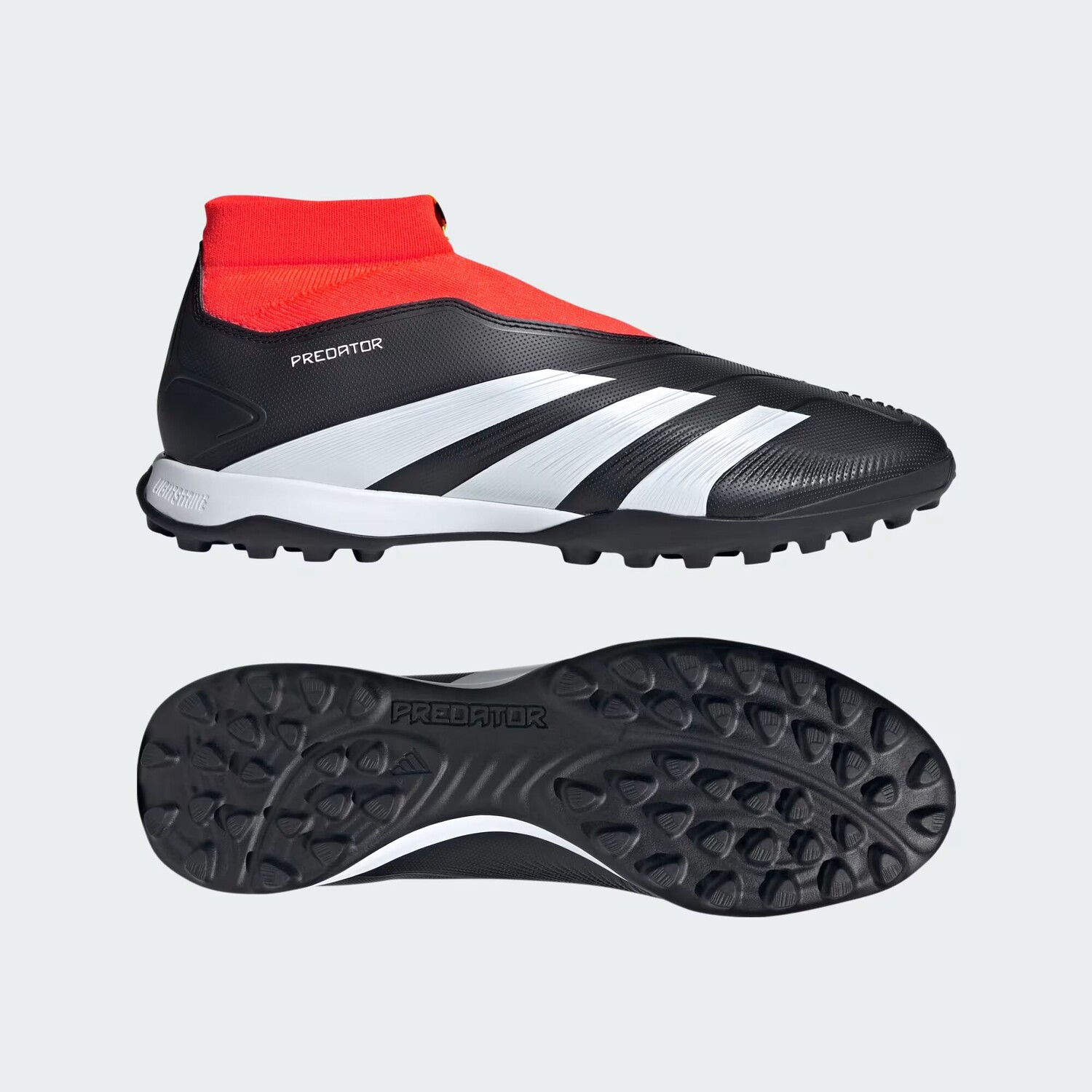 Футбольные бутсы Predator 24 League без шнурков для газона Adidas, цвет Core Black/Cloud White/Solar Red
Футбольные бутсы Predator 24 League без шнурков для газона Adidas, цвет Core Black/Cloud White/Solar Red