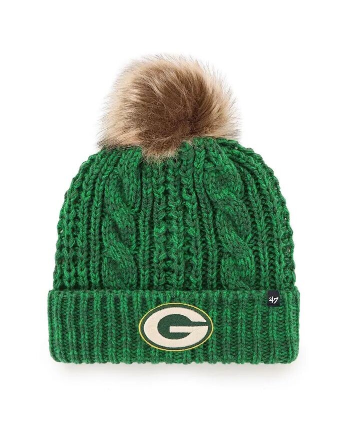 Женская зеленая вязаная шапка с манжетами и помпоном Green Bay Packers Logo Meeko '47 Brand, зеленый
Женская зеленая вязаная шапка с манжетами и помпоном Green Bay Packers Logo Meeko '47 Brand, зеленый