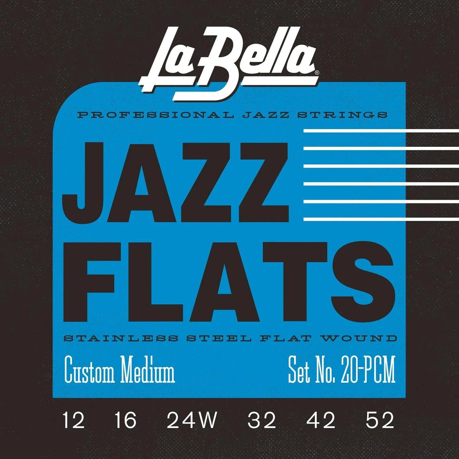 Струны для электрогитары La Bella 20 PCM Jazz Flats из нержавеющей стали с плоской намоткой - средний размер на заказ
Струны для электрогитары La Bella 20 PCM Jazz Flats из нержавеющей стали с плоской намоткой - средний размер на заказ