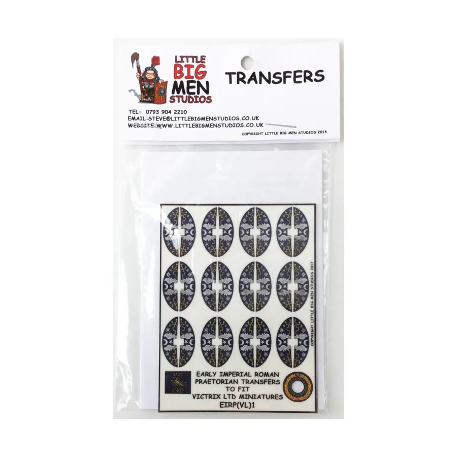 Преторианские щиты раннего имперского римского легионера — тип № 1, Shield Transfers for Victrix Miniatures - Assorted (28mm)
Преторианские щиты раннего имперского римского легионера — тип № 1, Shield Transfers for Victrix Miniatures - Assorted (28mm)