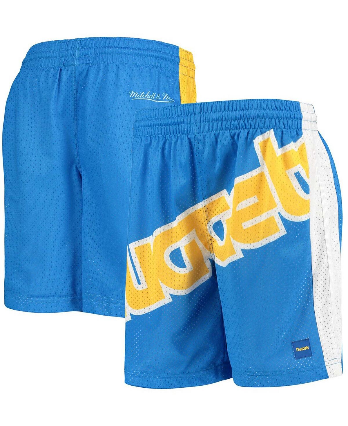 Классические шорты из твердой древесины Big Boys Blue Denver Nuggets в сетку с большим лицом Mitchell & Ness
Классические шорты из твердой древесины Big Boys Blue Denver Nuggets в сетку с большим лицом Mitchell & Ness