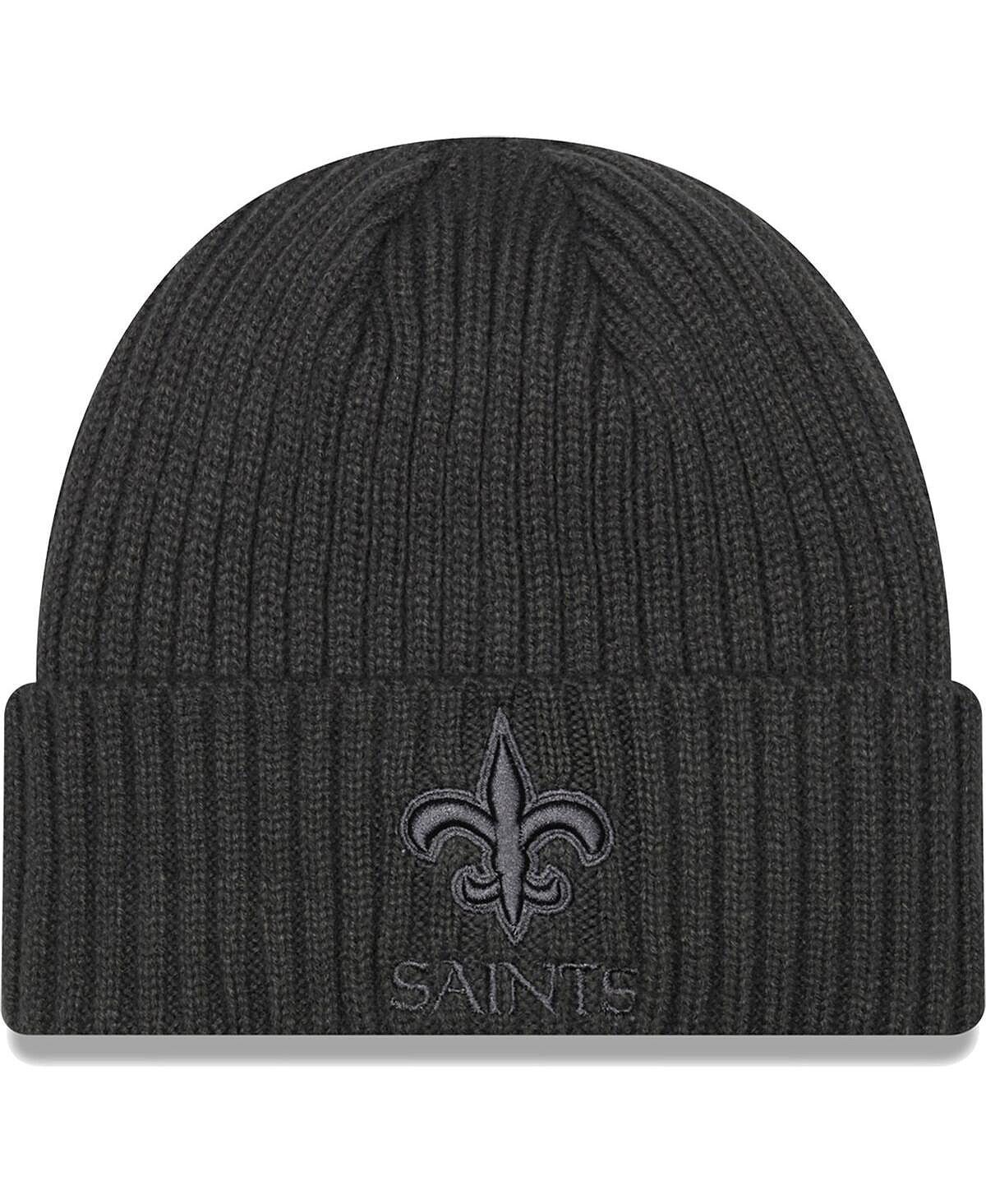 Мужская графитовая классическая вязаная шапка с манжетами в тон New Orleans Saints Core New Era
Мужская графитовая классическая вязаная шапка с манжетами в тон New Orleans Saints Core New Era