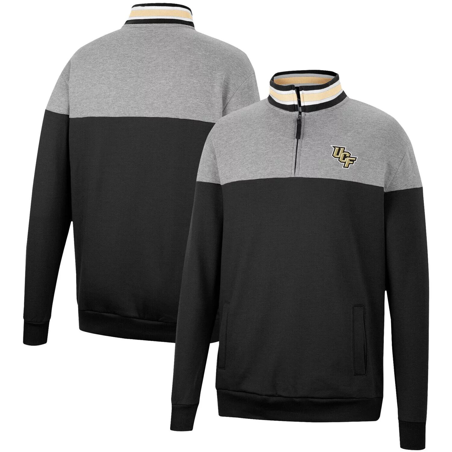Мужская футболка серого/черного цвета с застежкой-молнией UCF Knights Be the Ball с молнией на четверть Colosseum
Мужская футболка серого/черного цвета с застежкой-молнией UCF Knights Be the Ball с молнией на четверть Colosseum