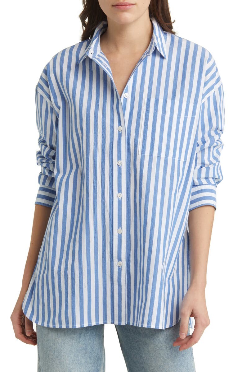 Рубашка свободного кроя на пуговицах из фирменного поплина Springy Stripe MADEWELL
Рубашка свободного кроя на пуговицах из фирменного поплина Springy Stripe MADEWELL