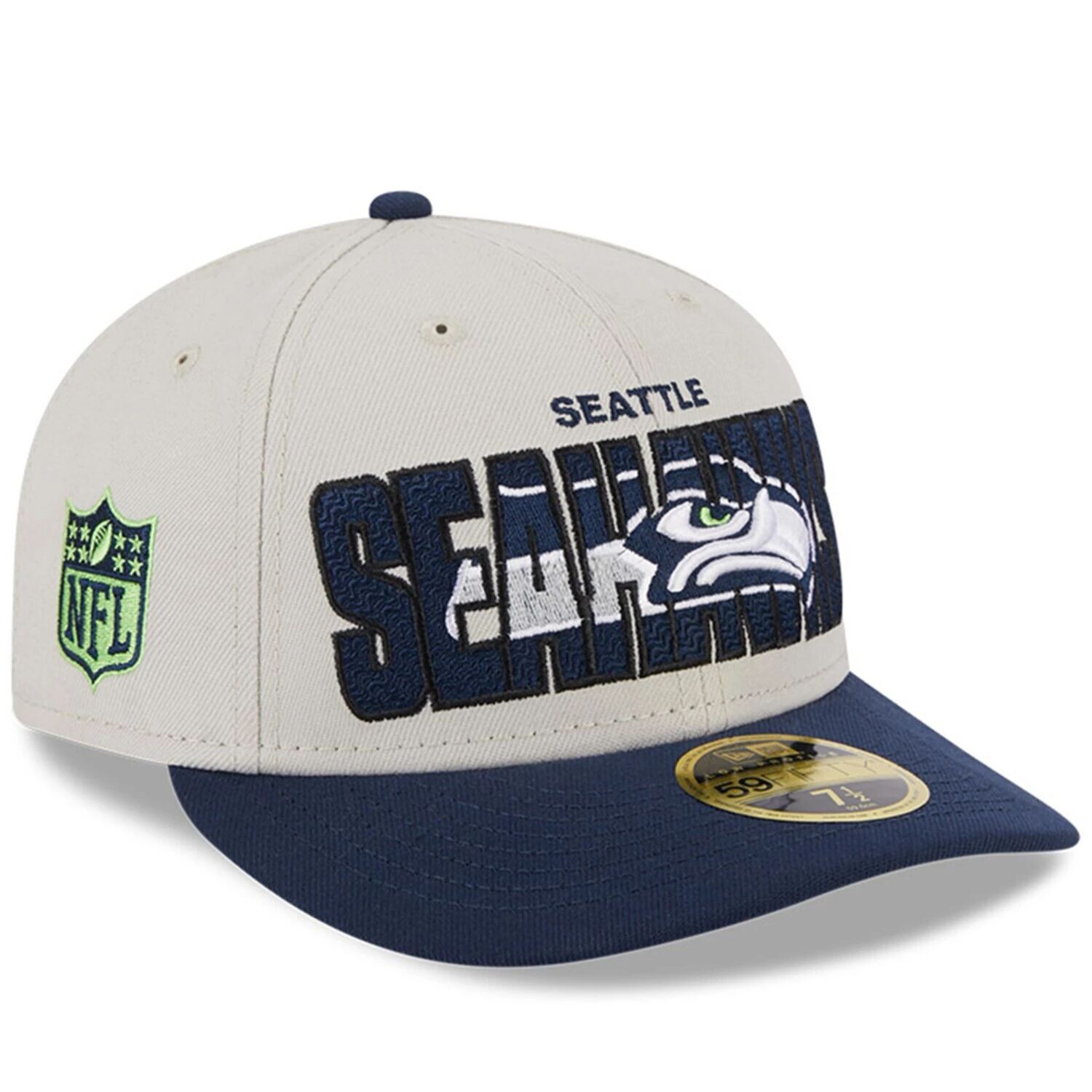 Мужская шляпа New Era Stone/College Navy Seattle Seahawks 2023 NFL Draft Low Profile 59FIFTY Облегающая шляпа
Мужская шляпа New Era Stone/College Navy Seattle Seahawks 2023 NFL Draft Low Profile 59FIFTY Облегающая шляпа