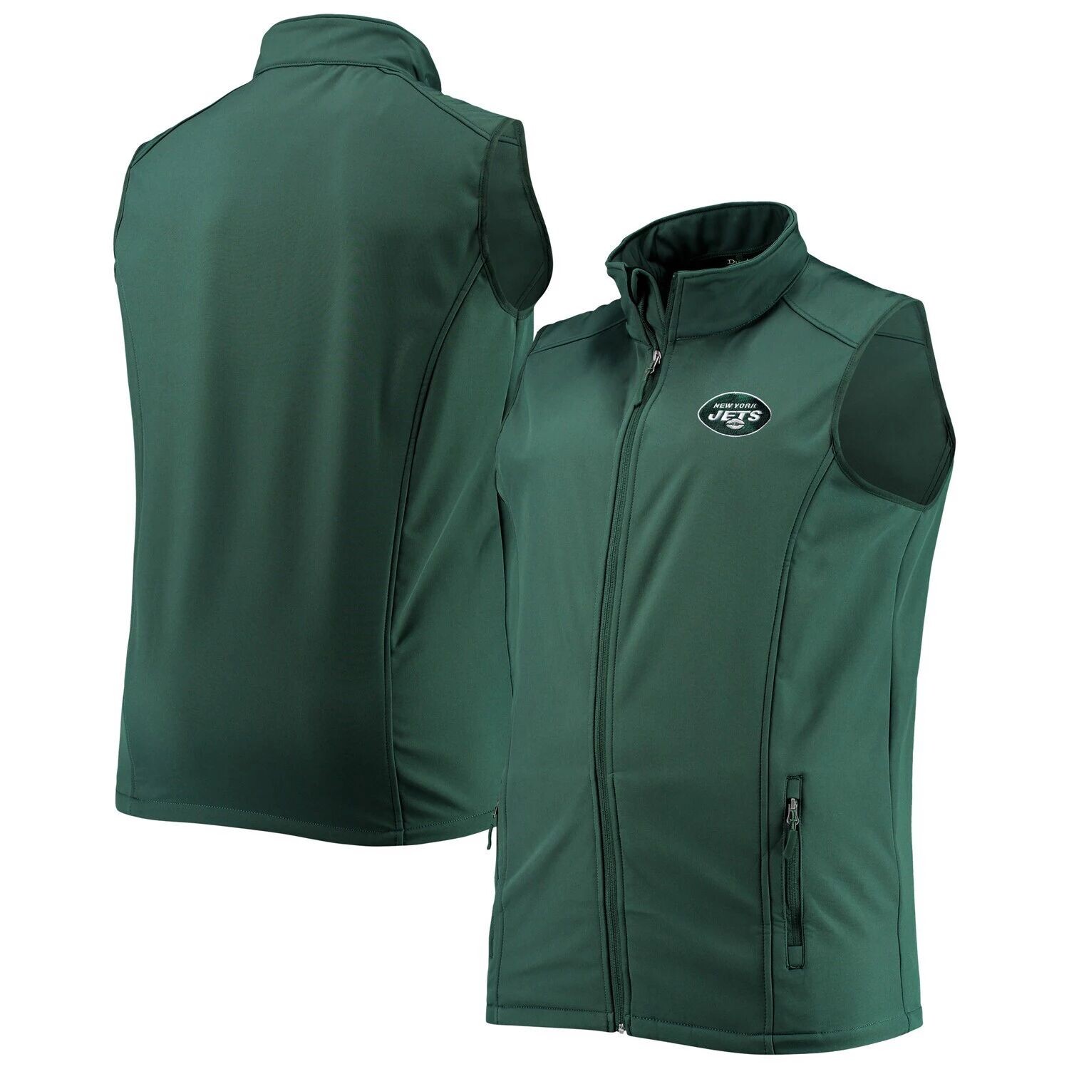 Мужской жилет Dunbrooke Green New York Jets Big & Tall Archer Softshell с молнией во всю длину
Мужской жилет Dunbrooke Green New York Jets Big & Tall Archer Softshell с молнией во всю длину