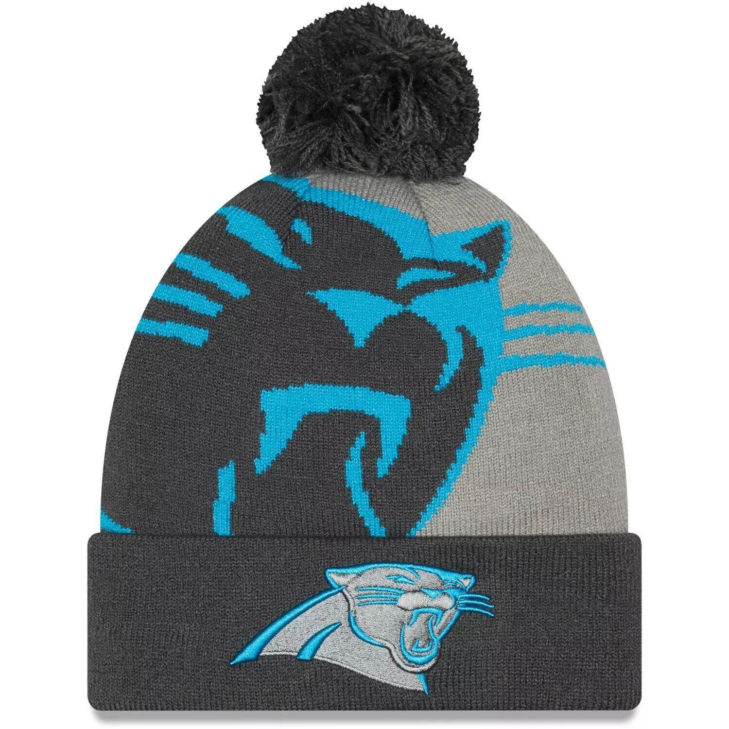 Мужская вязаная шапка New Era графитового цвета с логотипом Carolina Panthers Whiz Redux и манжетами
Мужская вязаная шапка New Era графитового цвета с логотипом Carolina Panthers Whiz Redux и манжетами